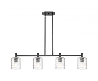 Cobbleskill - 4 Light - 45 inch - Matte Black - Island Light (3442|434-4I-BK-G1113)