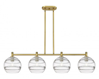 Rochester - 4 Light - 50 inch - Brushed Brass - Island Light (3442|434-4I-BB-G556-10CL)