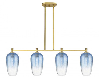 Brookhaven Flute - 4 Light - 47 inch - Brushed Brass - Island Light (3442|434-4I-BB-G484-7SB)