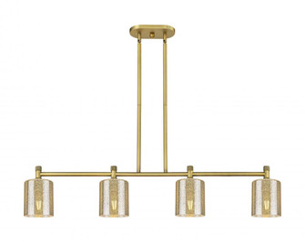 Cobbleskill - 4 Light - 45 inch - Brushed Brass - Island Light (3442|434-4I-BB-G116)