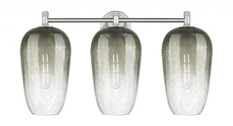 Brookhaven Flute - 3 Light - 25 inch - Satin Nickel - Bath Vanity Light (3442|434-3W-SN-G484-7SL)
