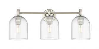 Bella - 3 Light - 23 inch - Polished Nickel - Bath Vanity Light (3442|434-3W-PN-G558-6CL)
