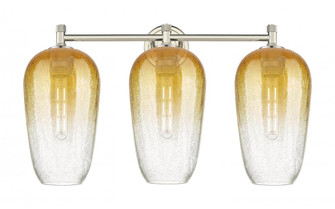 Brookhaven Flute - 3 Light - 25 inch - Polished Nickel - Bath Vanity Light (3442|434-3W-PN-G484-7AM)
