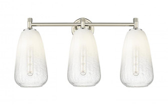 Brookhaven Almond - 3 Light - 24 inch - Polished Nickel - Bath Vanity Light (3442|434-3W-PN-G480-6OP)