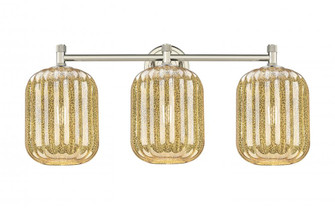 Preston Cylinder - 3 Light - 25 inch - Polished Nickel - Bath Vanity Light (3442|434-3W-PN-G460-7ME)