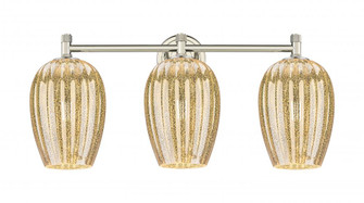 Preston Flute - 3 Light - 24 inch - Polished Nickel - Bath Vanity Light (3442|434-3W-PN-G457-6ME)