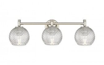 Athens - 3 Light - 24 inch - Polished Nickel - Bath Vanity Light (3442|434-3W-PN-G122C-6CL)