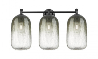 Brookhaven Cloche - 3 Light - 25 inch - Matte Black - Bath Vanity Light (3442|434-3W-BK-G482-7SL)