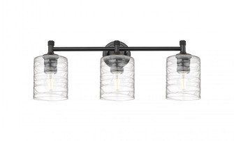 Cobbleskill - 3 Light - 23 inch - Matte Black - Bath Vanity Light (3442|434-3W-BK-G1113)