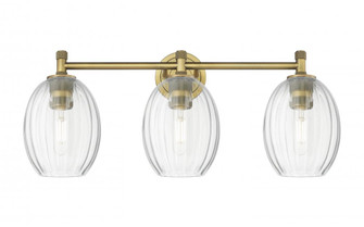 Preston Bulb - 3 Light - 24 inch - Brushed Brass - Bath Vanity Light (3442|434-3W-BB-G459-6CL)