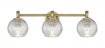 Athens - 3 Light - 24 inch - Brushed Brass - Bath Vanity Light (3442|434-3W-BB-G122C-6CL)