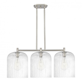 Crown Point - 3 Light - 31 inch - Satin Nickel - Island Light (3442|434-3I-SN-G559-12CL)