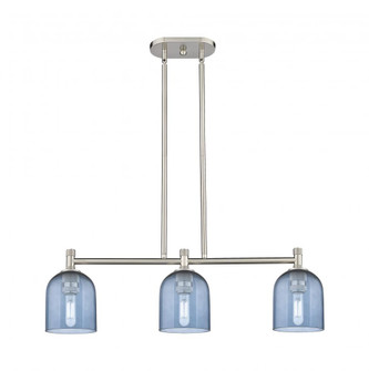 Bella - 3 Light - 33 inch - Satin Nickel - Island Light (3442|434-3I-SN-G558-6BL)