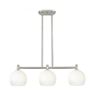 Brookhaven Globe - 3 Light - 35 inch - Satin Nickel - Island Light (3442|434-3I-SN-G483-8OP)