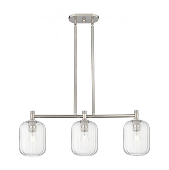 Preston Cylinder - 3 Light - 34 inch - Satin Nickel - Island Light (3442|434-3I-SN-G460-7CL)