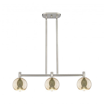 Athens - 3 Light - 33 inch - Satin Nickel - Island Light (3442|434-3I-SN-G128-6)