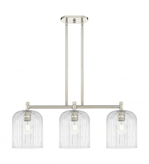 Crown Point - 3 Light - 31 inch - Polished Nickel - Island Light (3442|434-3I-PN-G559-8CL)