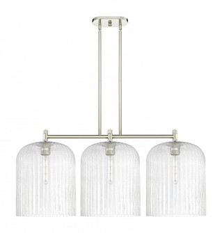 Crown Point - 3 Light - 31 inch - Polished Nickel - Island Light (3442|434-3I-PN-G559-12SDY)