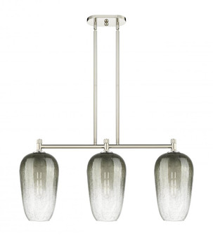 Brookhaven Flute - 3 Light - 34 inch - Polished Nickel - Island Light (3442|434-3I-PN-G484-7SL)