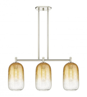 Brookhaven Cloche - 3 Light - 34 inch - Polished Nickel - Island Light (3442|434-3I-PN-G482-7AM)
