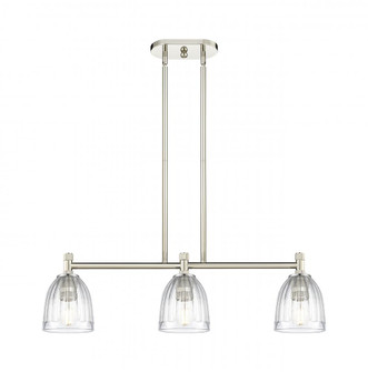 Brookfield - 3 Light - 33 inch - Polished Nickel - Island Light (3442|434-3I-PN-G442)