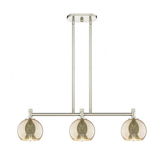 Athens - 3 Light - 33 inch - Polished Nickel - Island Light (3442|434-3I-PN-G128-6)