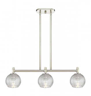 Athens - 3 Light - 33 inch - Polished Nickel - Island Light (3442|434-3I-PN-G122C-6CL)