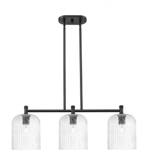 Crown Point - 3 Light - 31 inch - Matte Black - Island Light (3442|434-3I-BK-G559-8SDY)
