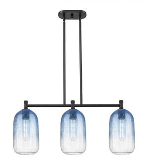 Brookhaven Cloche - 3 Light - 34 inch - Matte Black - Island Light (3442|434-3I-BK-G482-7SB)