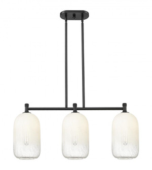 Brookhaven Cloche - 3 Light - 34 inch - Matte Black - Island Light (3442|434-3I-BK-G482-7OP)