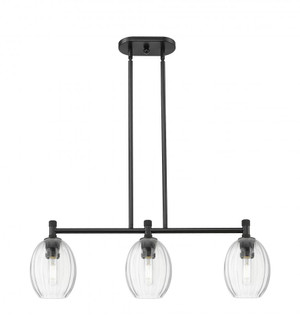 Preston Bulb - 3 Light - 33 inch - Matte Black - Island Light (3442|434-3I-BK-G459-6CL)