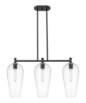 Chelsea - 3 Light - 35 inch - Matte Black - Island Light (3442|434-3I-BK-G456-8CL)