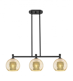 Athens - 3 Light - 35 inch - Matte Black - Island Light (3442|434-3I-BK-G128-8)