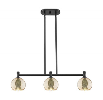 Athens - 3 Light - 33 inch - Matte Black - Island Light (3442|434-3I-BK-G128-6)