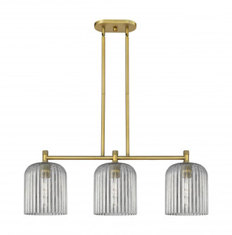 Crown Point - 3 Light - 31 inch - Brushed Brass - Island Light (3442|434-3I-BB-G559-8SM)