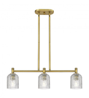 Crown Point - 3 Light - 31 inch - Brushed Brass - Island Light (3442|434-3I-BB-G559-5CL)