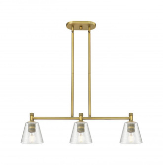 Caton - 3 Light - 33 inch - Brushed Brass - Island Light (3442|434-3I-BB-G454)