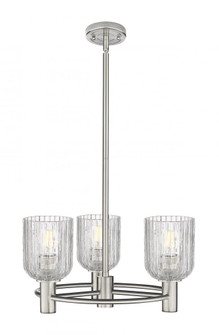 Crown Point - 3 Light - 18 inch - Satin Nickel - Pendant (3442|434-3CR-SN-G559-5CL)