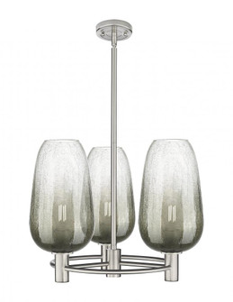 Brookhaven Flute - 3 Light - 21 inch - Satin Nickel - Pendant (3442|434-3CR-SN-G484-7SL)