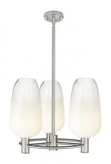 Brookhaven Flute - 3 Light - 21 inch - Satin Nickel - Pendant (3442|434-3CR-SN-G484-7OP)