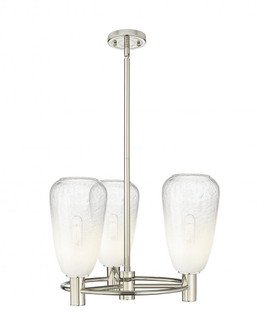 Brookhaven Almond - 3 Light - 20 inch - Polished Nickel - Pendant (3442|434-3CR-PN-G480-6OP)