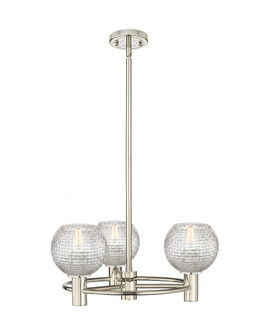 Athens - 3 Light - 20 inch - Polished Nickel - Pendant (3442|434-3CR-PN-G122C-6CL)