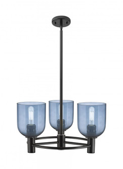 Bella - 3 Light - 20 inch - Matte Black - Pendant (3442|434-3CR-BK-G558-6BL)