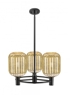 Preston Cylinder - 3 Light - 21 inch - Matte Black - Pendant (3442|434-3CR-BK-G460-7ME)