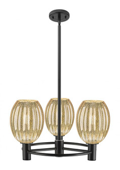 Preston Bulb - 3 Light - 20 inch - Matte Black - Pendant (3442|434-3CR-BK-G459-6ME)