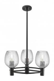 Salina - 3 Light - 20 inch - Matte Black - Pendant (3442|434-3CR-BK-G292)