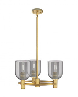 Bella - 3 Light - 20 inch - Brushed Brass - Pendant (3442|434-3CR-BB-G558-6SM)