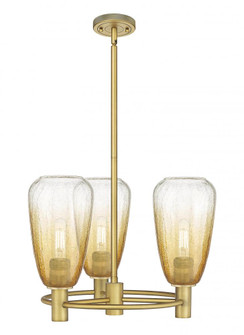 Brookhaven Almond - 3 Light - 20 inch - Brushed Brass - Pendant (3442|434-3CR-BB-G480-6AM)