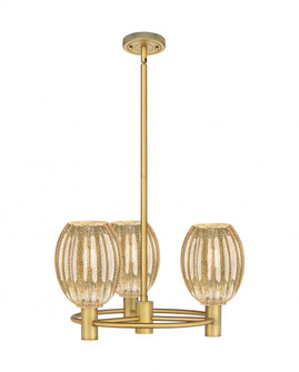 Preston Bulb - 3 Light - 20 inch - Brushed Brass - Pendant (3442|434-3CR-BB-G459-6ME)