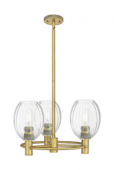 Preston Bulb - 3 Light - 20 inch - Brushed Brass - Pendant (3442|434-3CR-BB-G459-6CL)
